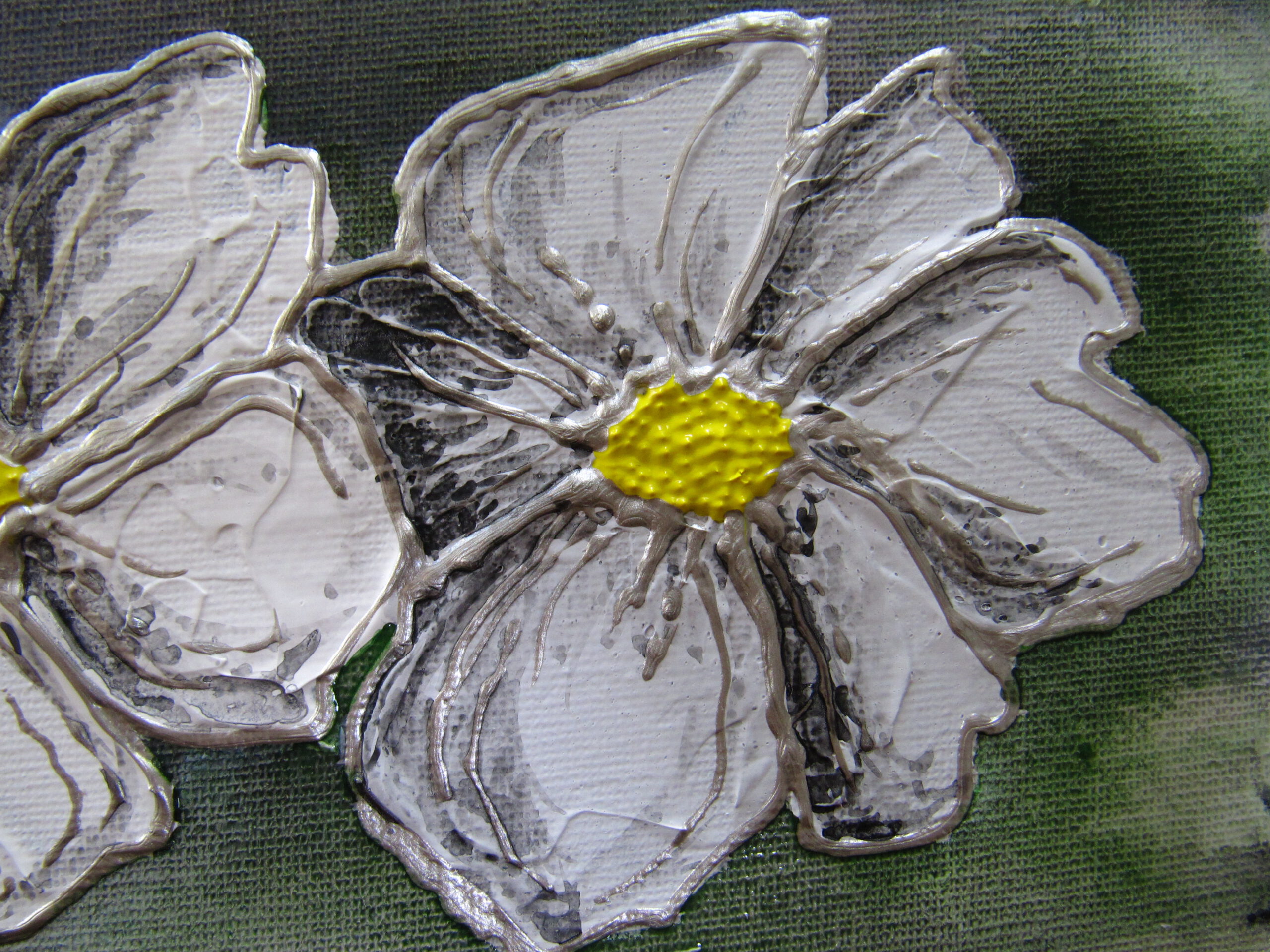 Zilveren bloem